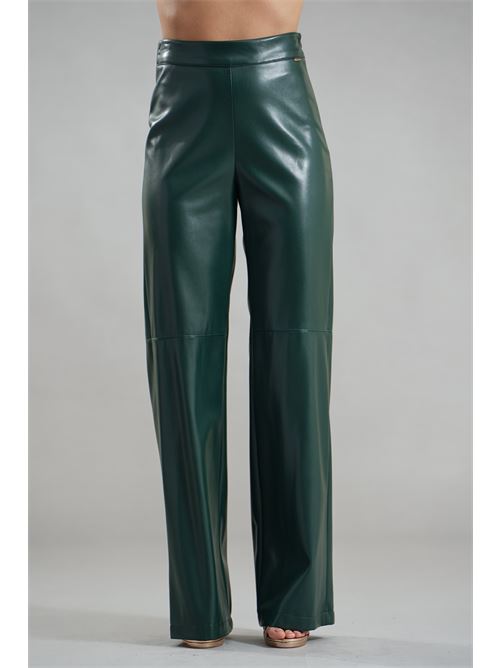 Pantalone in ecopelle Nualy | I25N5420VERDE BOSCO